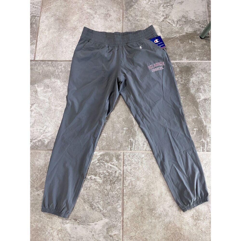 Champion Oklahoma Sooners Wind Jogger Pants NWT Gray Men's Medium - Picture 3 of 11
